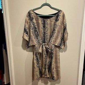 VERTIGO Ladies XL Dolman Sleeve Rattlesnake Print Dress